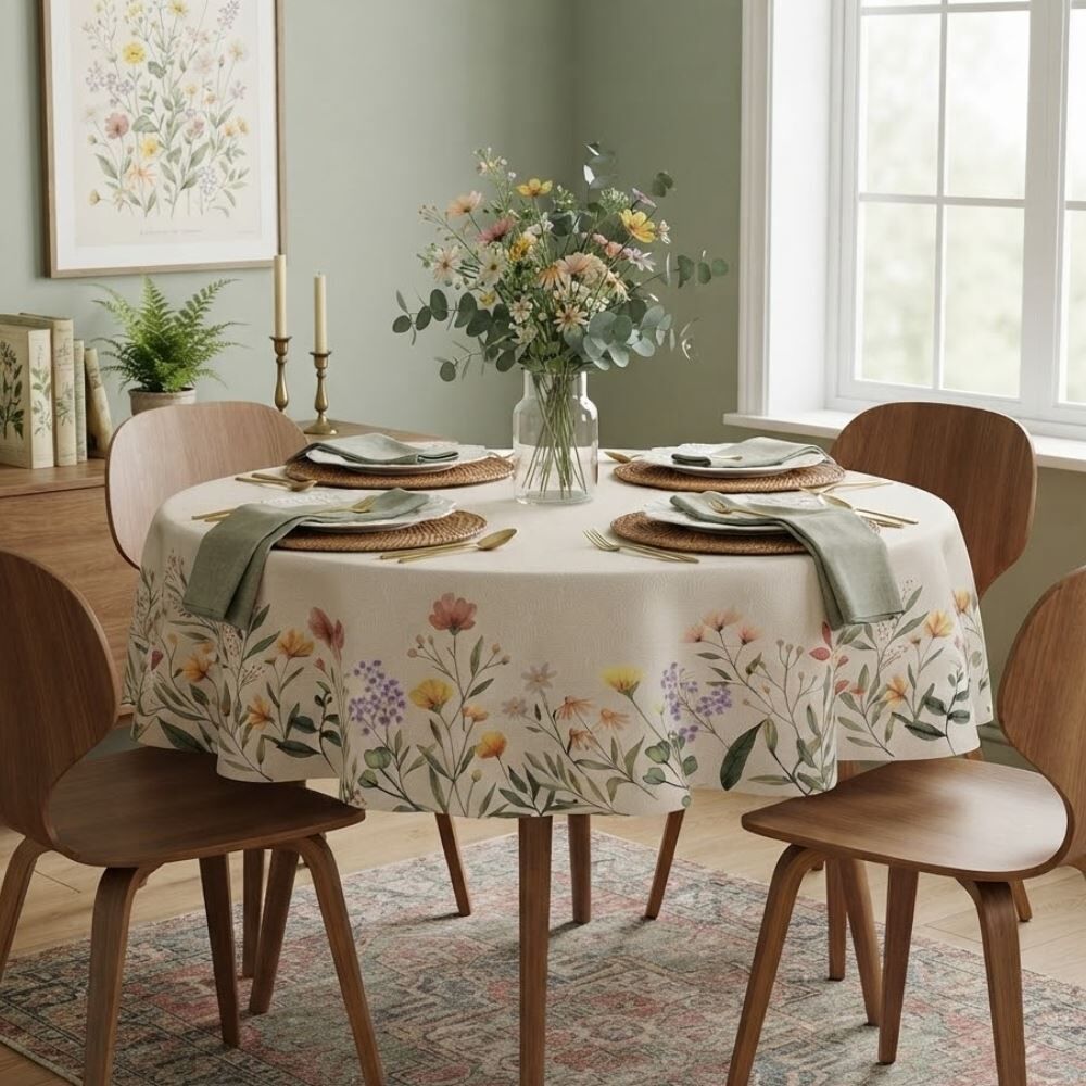 Toalha de Mesa 1,50M Redonda Estampada Havan Casa - Garden