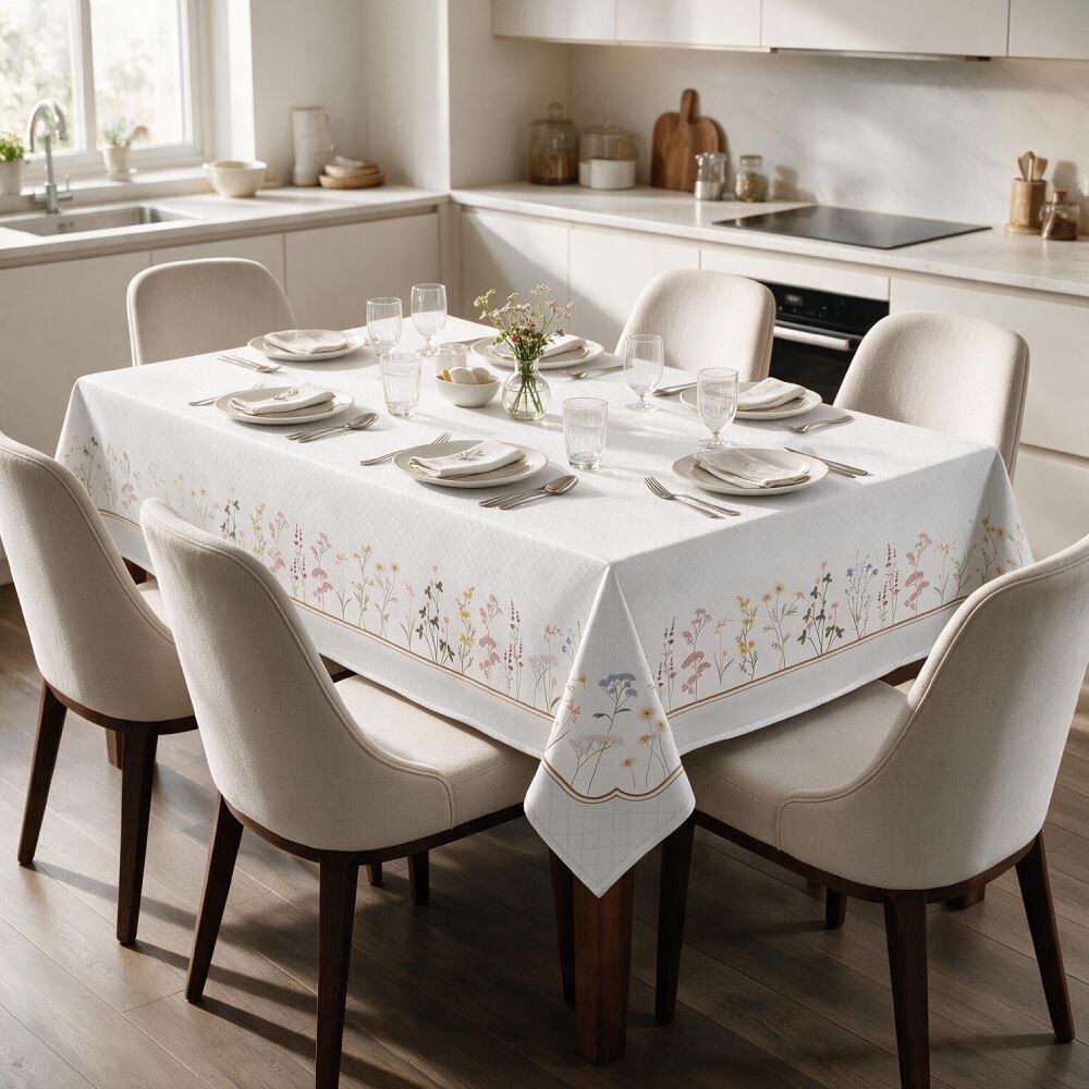 Toalha de Mesa 1,60 X 2,70 m Clean Döhler - Floral Boho