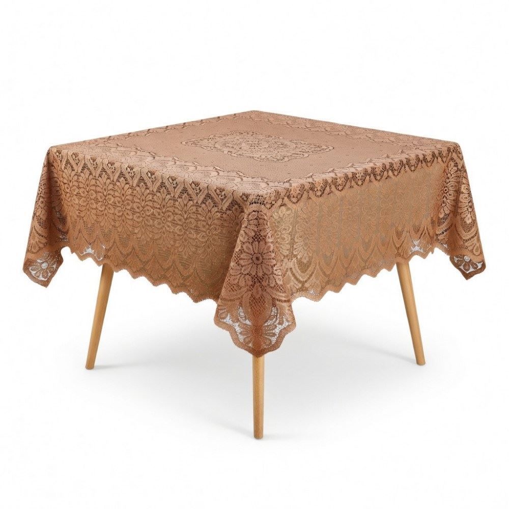 Toalha de Mesa Arabesco 1,60M X 1,60M Havan Casa - Taupe