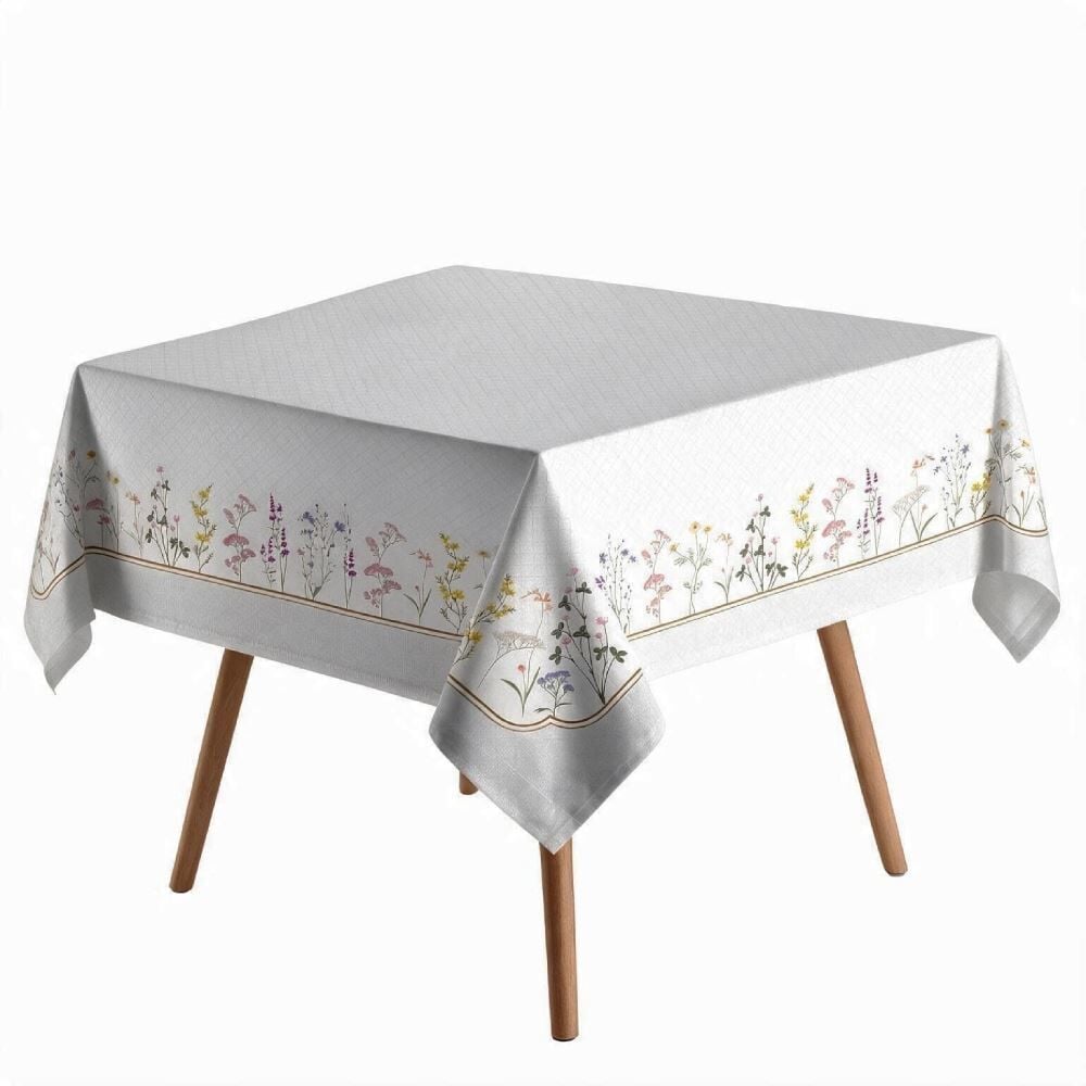 Toalha de Mesa Quadrada 1,80X1,80 m Clean Renova Döhler - Floral Boho