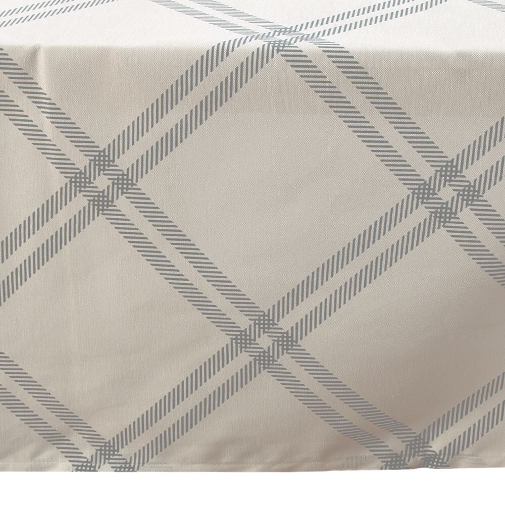 Toalha de Mesa Quadrada 1,40X1,40M Clean Döhler - Grid Azul