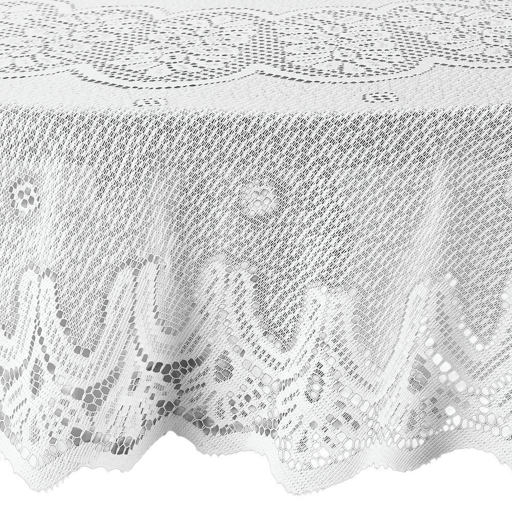 Toalha de Mesa Redonda 1,60M Arabesco Havan - Branco