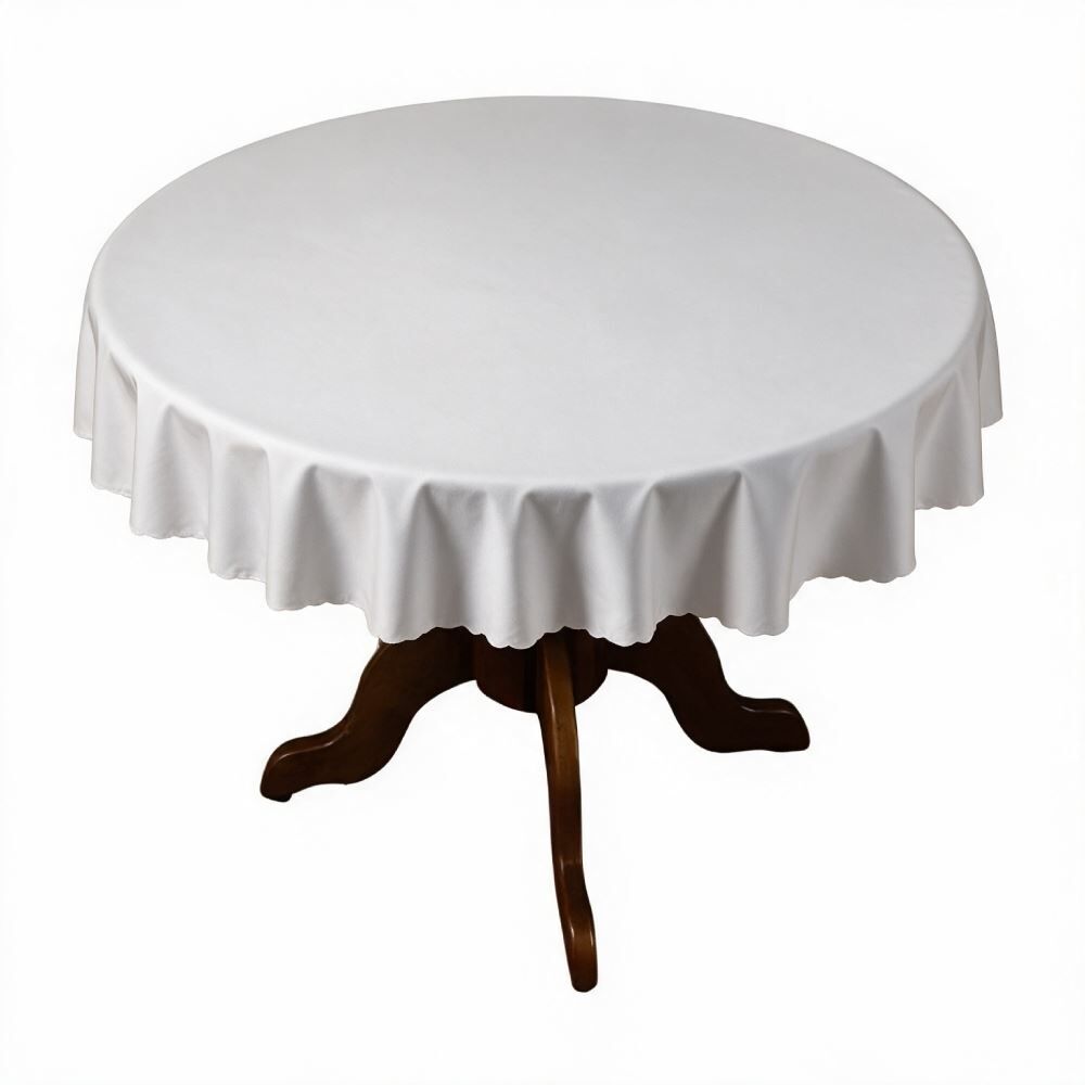 Toalha de Mesa Redonda 1,80M Gourmet Salehtex - Branco