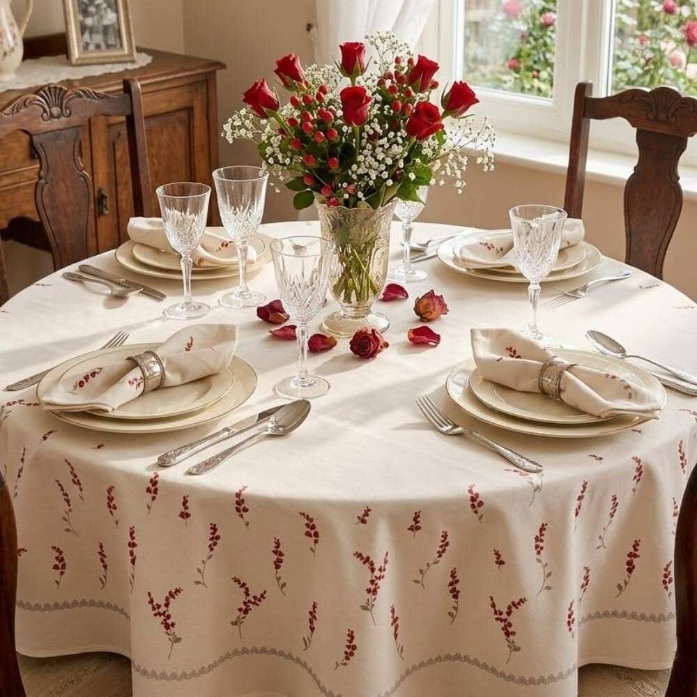 Toalha de Mesa Redonda Clean Dohler - Buque Vintage