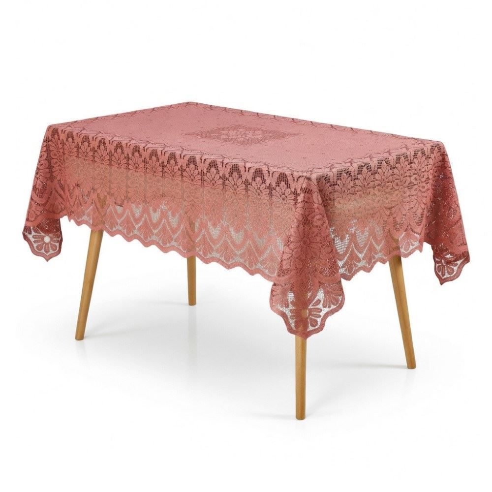 Toalha de Mesa Retangular 1,50M X 2,20M Arabesco Havan Casa - Rose