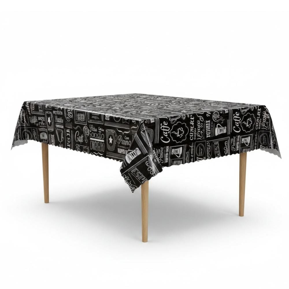 Toalha de Mesa Térmica 1,38M X 3,00M Salehtex - Café Expresso Preto