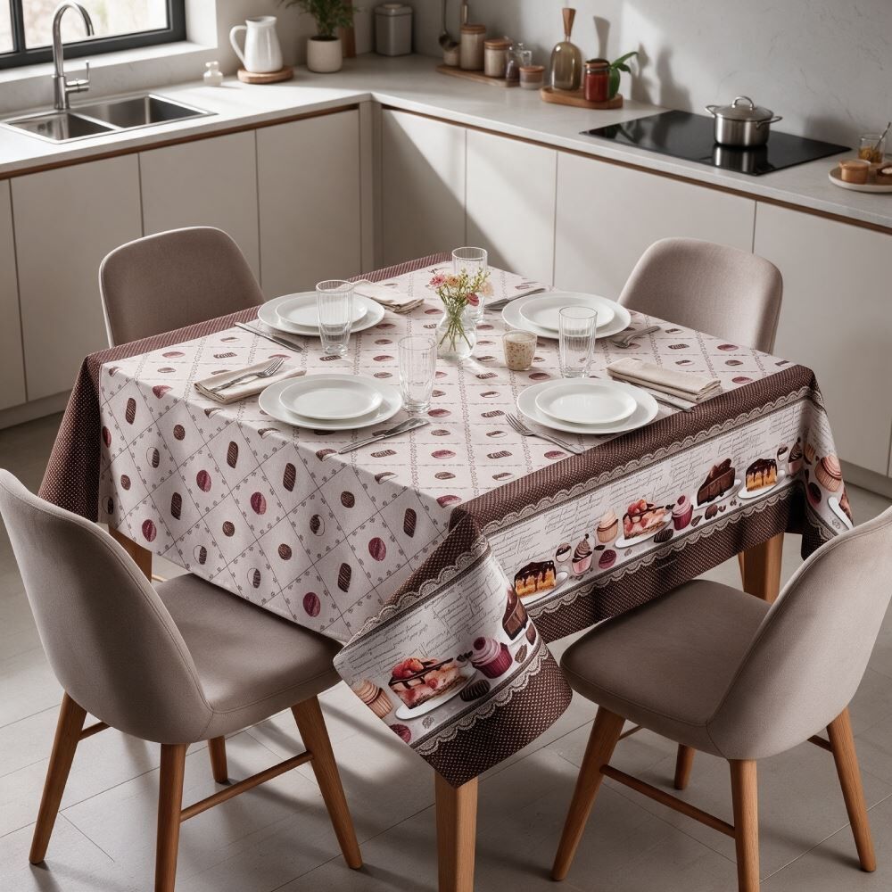 Toalha de Mesa Térmica Quadrada 1,38X1,38M Salehtex - Confeitaria