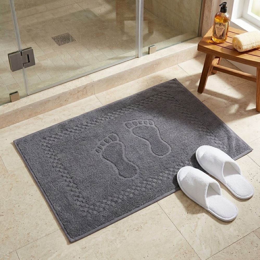Toalha de Piso Algodão 45X68cm Havan - Cinza Dove