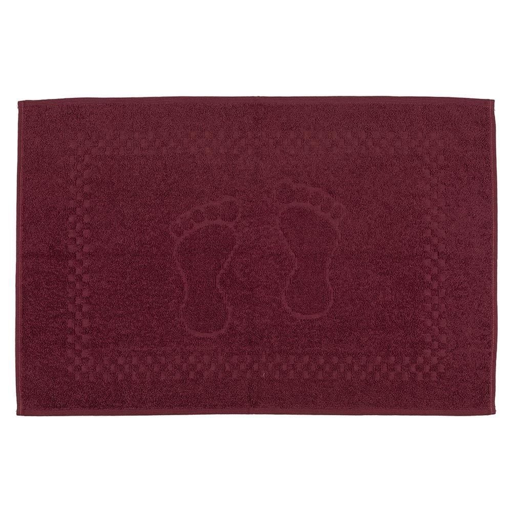 Toalha De Piso Algodão 45X68cm Havan 1 Pç - Bordo Antigo