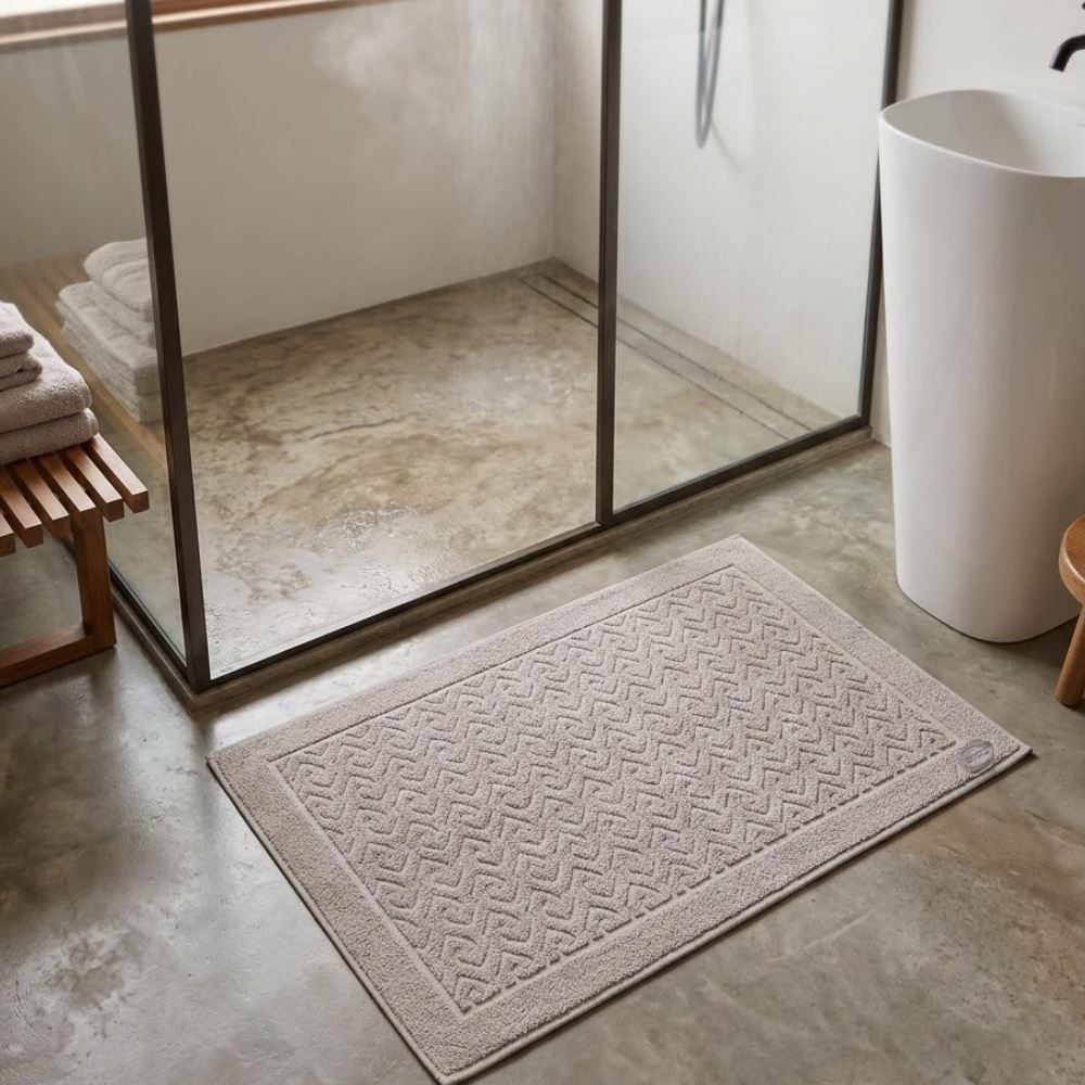 Toalha de Piso para Banheiro 45X68cm Spazio Havan Casa - Prata