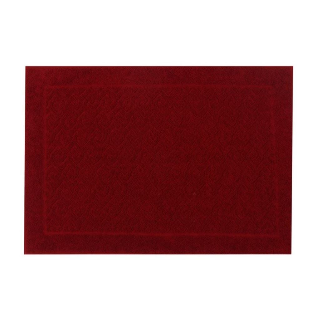 Toalha de Piso para Banheiro 45X68cm Spazio Havan Casa - Bordô