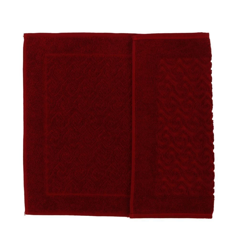 Toalha de Piso para Banheiro 45X68cm Spazio Havan Casa - Bordô