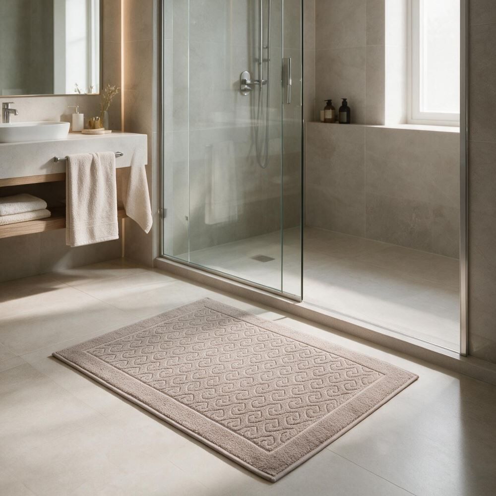 Toalha de Piso para Banheiro 45X68cm Spazio Havan Casa - Prata