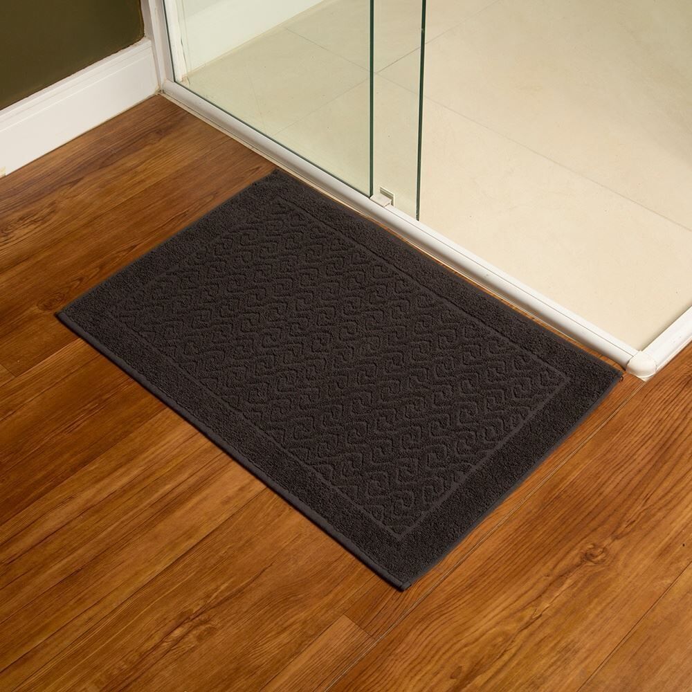 Toalha de Piso para Banheiro 45X68cm Spazio Havan Casa - Carbono