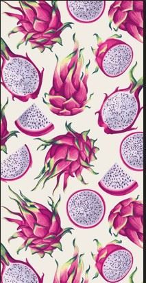 Toalha de Praia Aveludada 100% Algodão Döhler - PITAYA