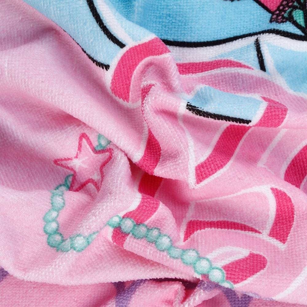 Toalha de Praia Aveludada Infantil Barbie Lepper - Rosa
