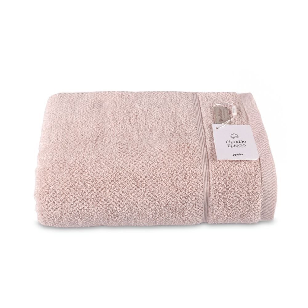 Toalha de Rosto Algodão 100% Fio Egípcio Döhler - Rosa Claro