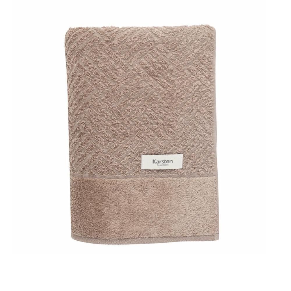 Toalha De Rosto 100% Algodão Arizona Karsten - Taupe