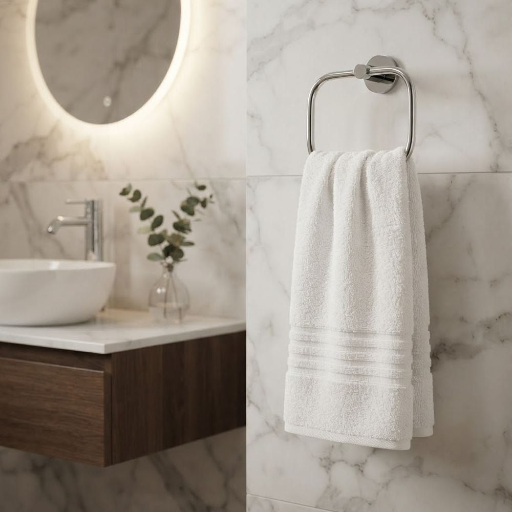 Toalha de Rosto Linha Hotel Lufamar - Branco