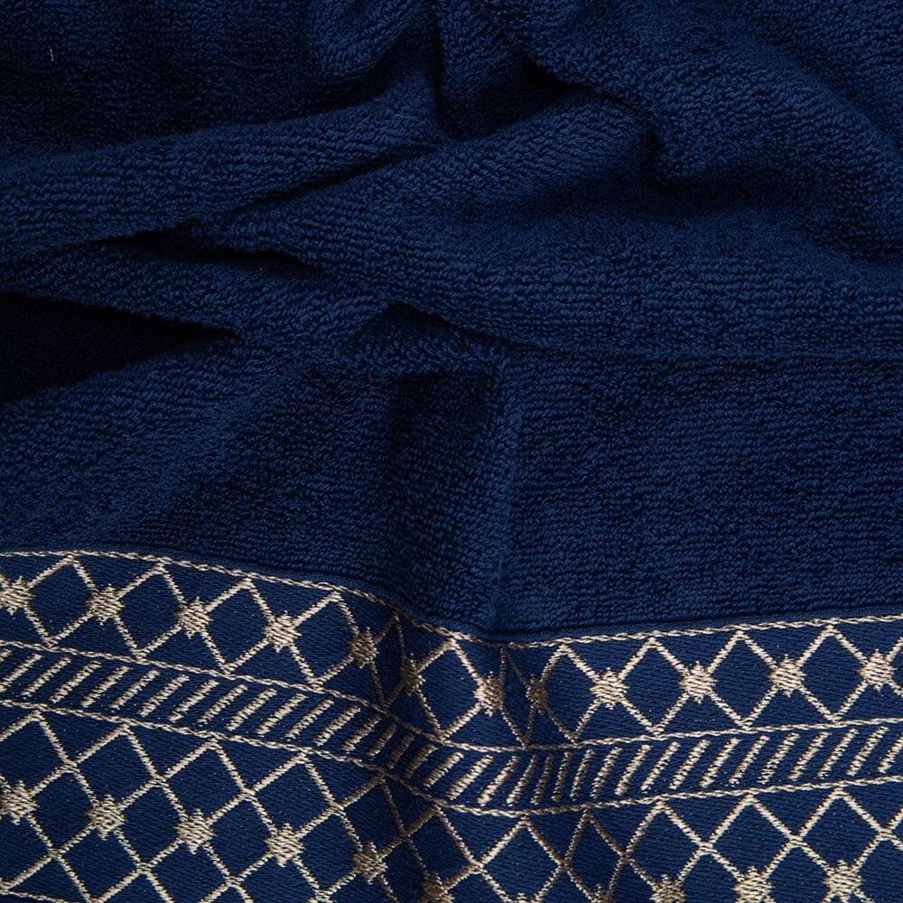 Toalha de Rosto 100% Algodão Lisboa Havan Casa - Azul Marinho