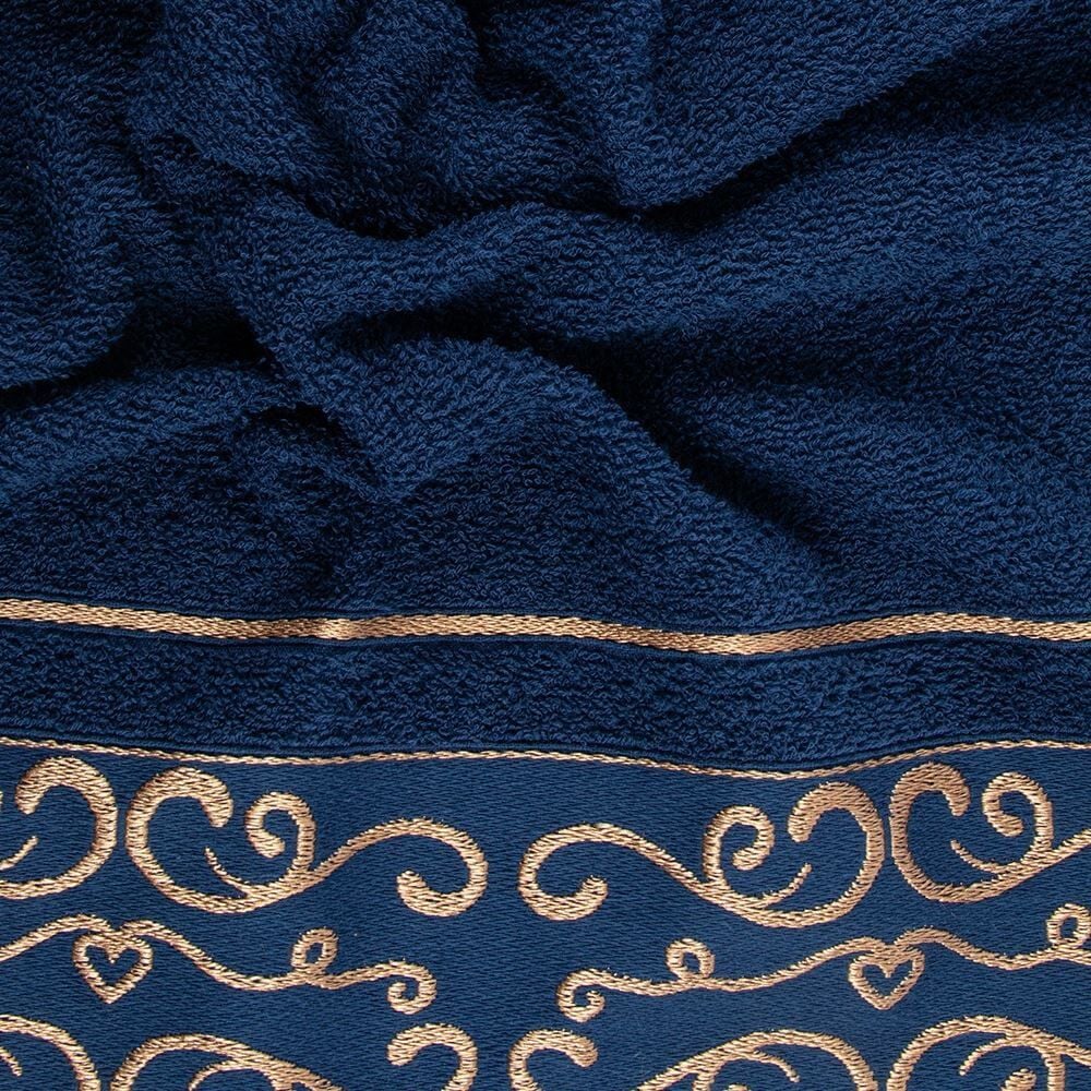 Toalha de Rosto 48X72cm Napole Havan Casa - Azul Noite