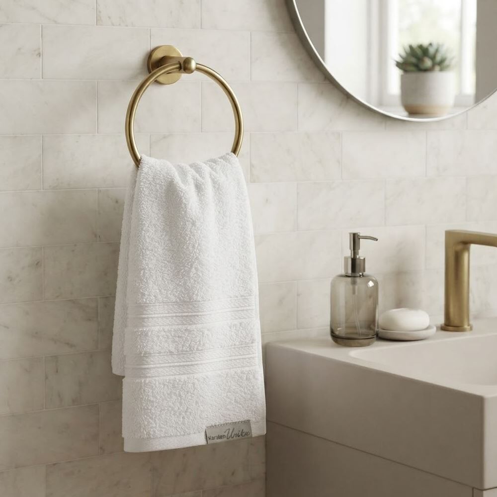 Toalha de Rosto 100% Algodão Unika Karsten 1 Pç - Branco