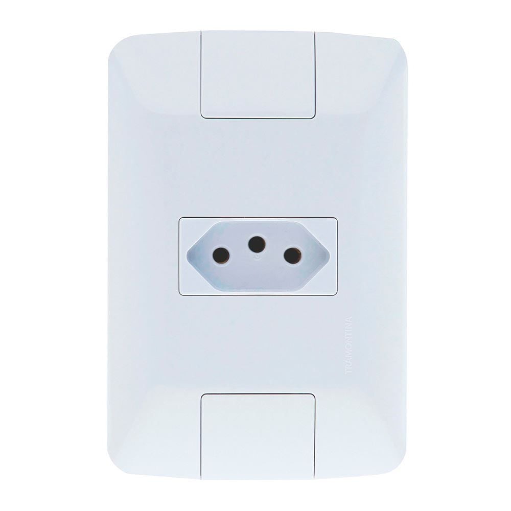Tomada Tramontina Aria 2P+T 20A 250V Branca - 57241013
