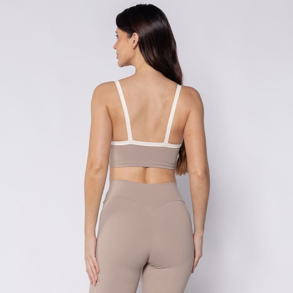 Top Feminino Fitness Com Filete Contrastante Scream