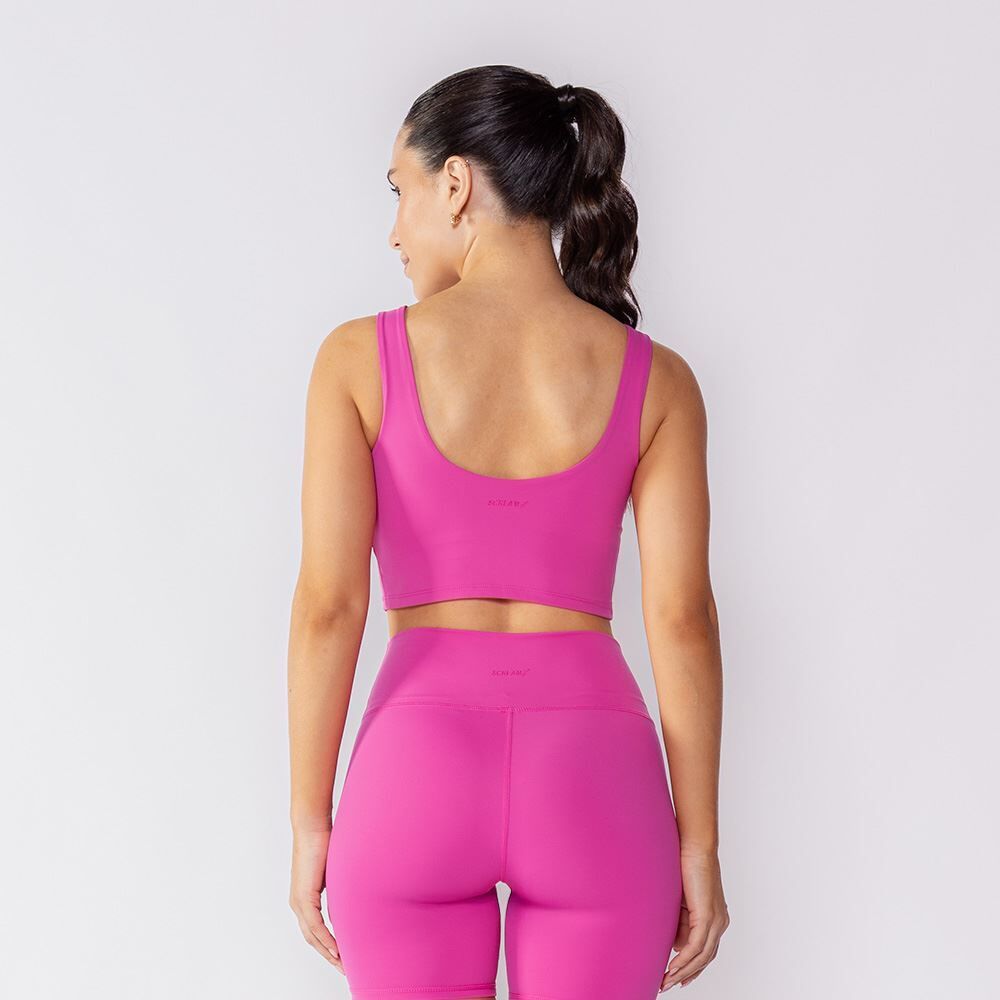 Top Feminino Fitness Com Forro Scream