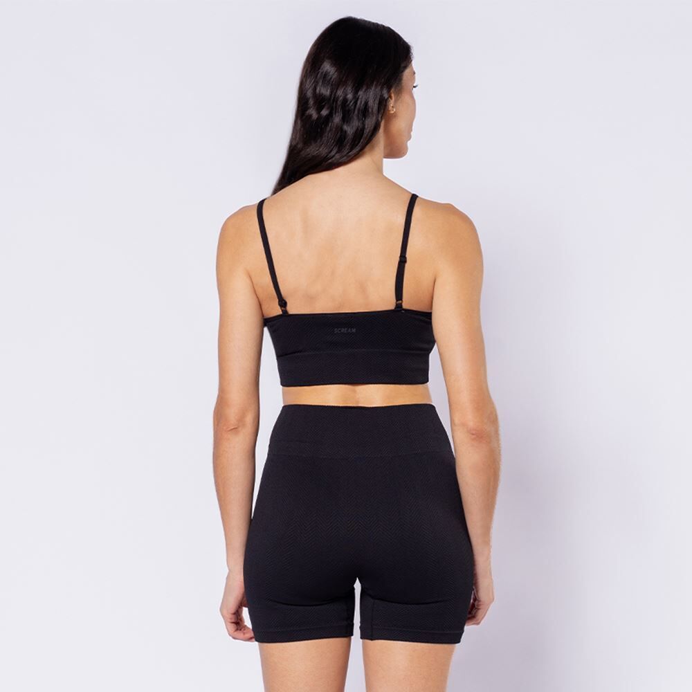 Top Feminino Fitness Sem Costura Scream