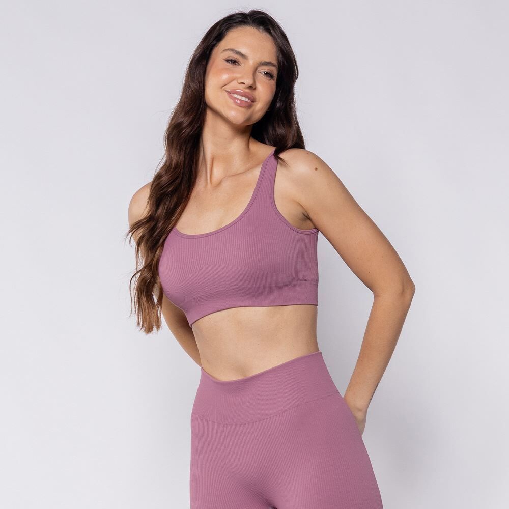 Top Feminino Fitness Sem Costura Scream