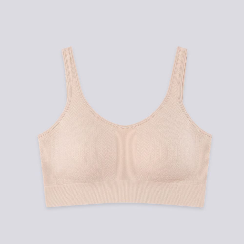 Top Sem Costura Feminino Jacquard