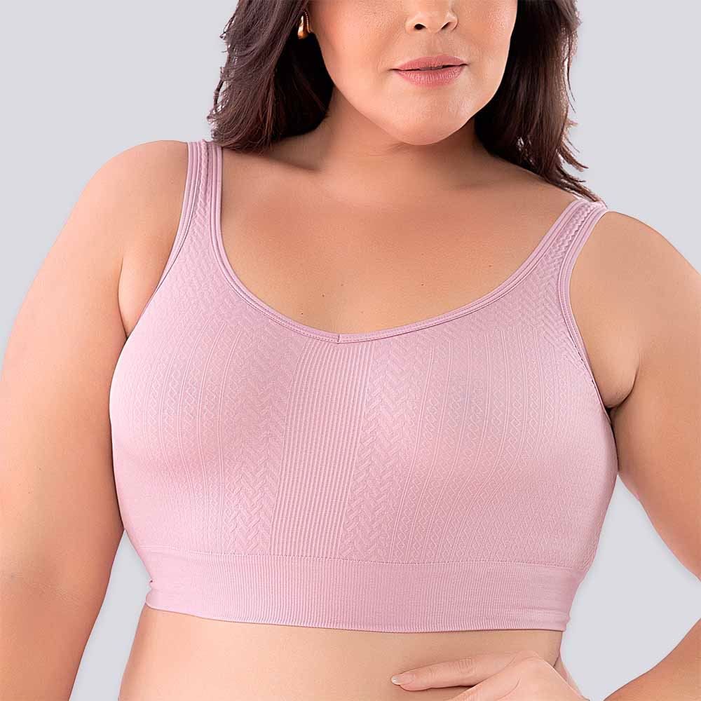 Top Sem Costura Feminino Jacquard