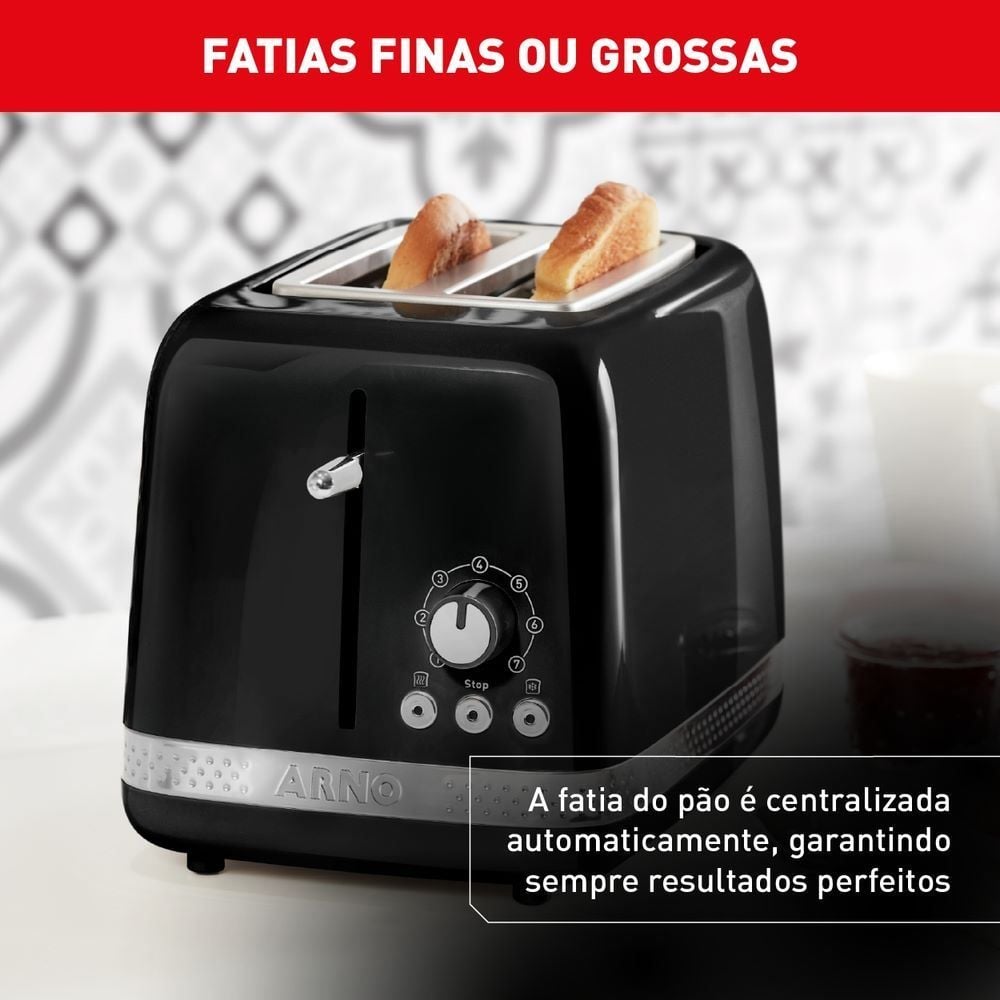 Torradeira Arno Soleil com 7 Níveis de Tostagem