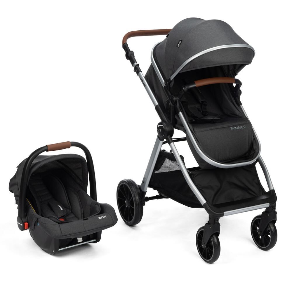 Combo Travel System Romanzo Duo Infanti - Preto Granizo