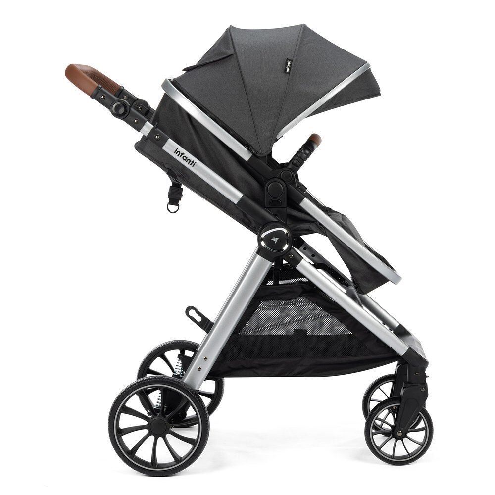 Combo Travel System Romanzo Duo Infanti - Preto Granizo