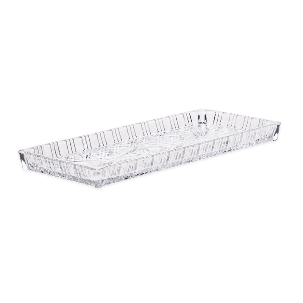 Travessa De Cristal Dragon 34X15x2,5Cm Lyor - Transparente