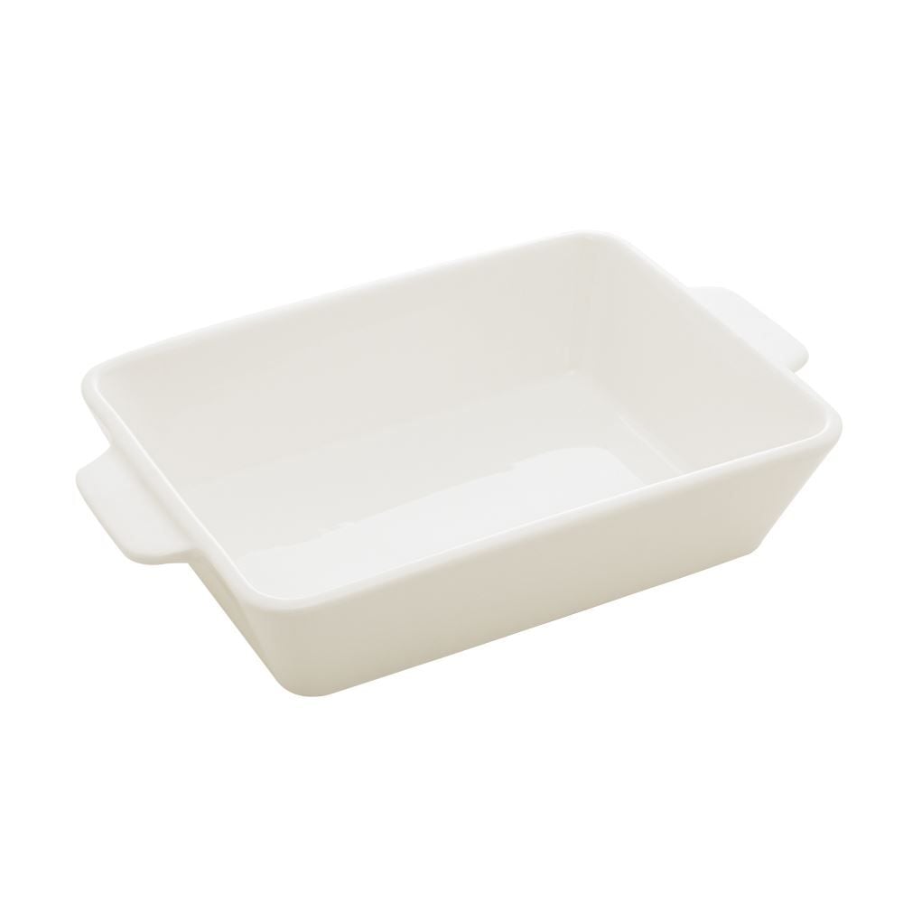 Travessa De Porcelana Com Alça Basic 2,140L Lyor - BASIC BRANCO