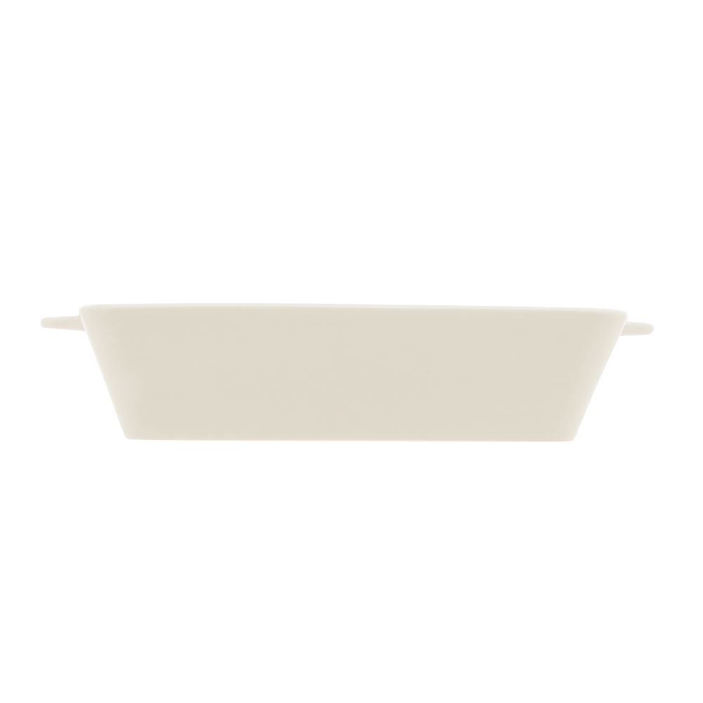 Travessa De Porcelana Com Alça Basic 2,140L Lyor - BASIC BRANCO