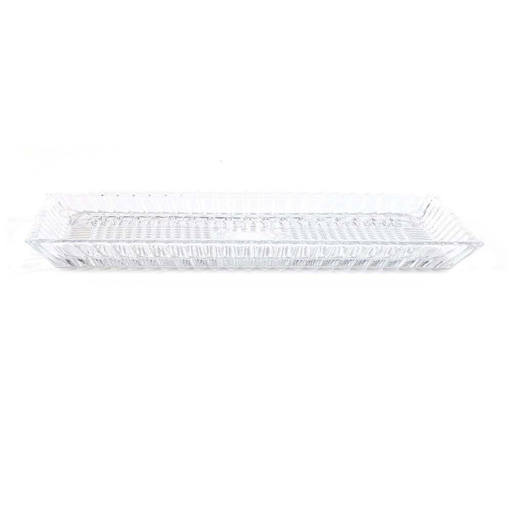Travessa De Vidro Queen Wolff 34Cm - Transparente