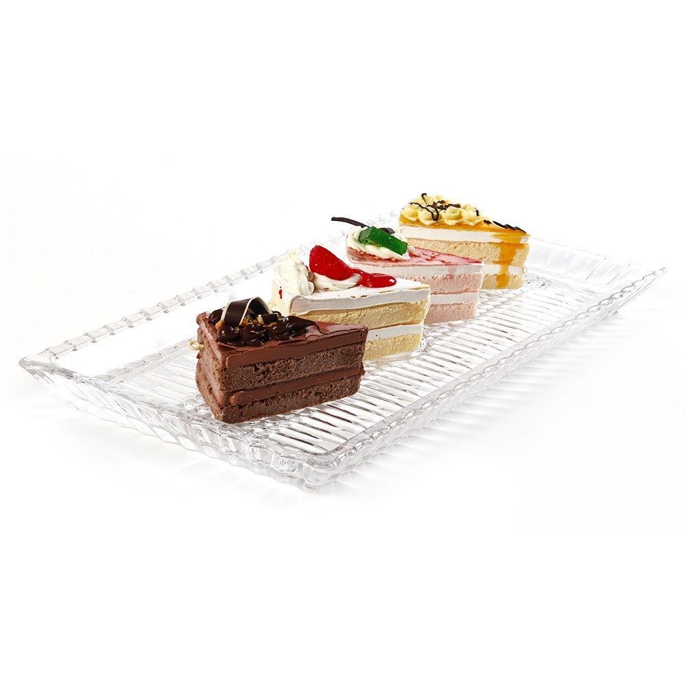 Travessa De Vidro Queen Wolff 34Cm - Transparente
