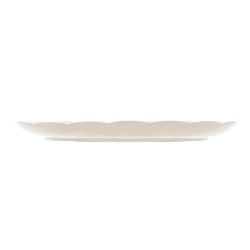 Travessa Lyor De Porcelana Butterfly 31,5 X 21 X 2,5Cm - Branco