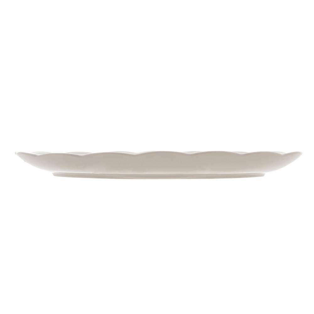 Travessa Lyor De Porcelana Butterfly 36,5Cm X 24Cm X 3Cm - Branco