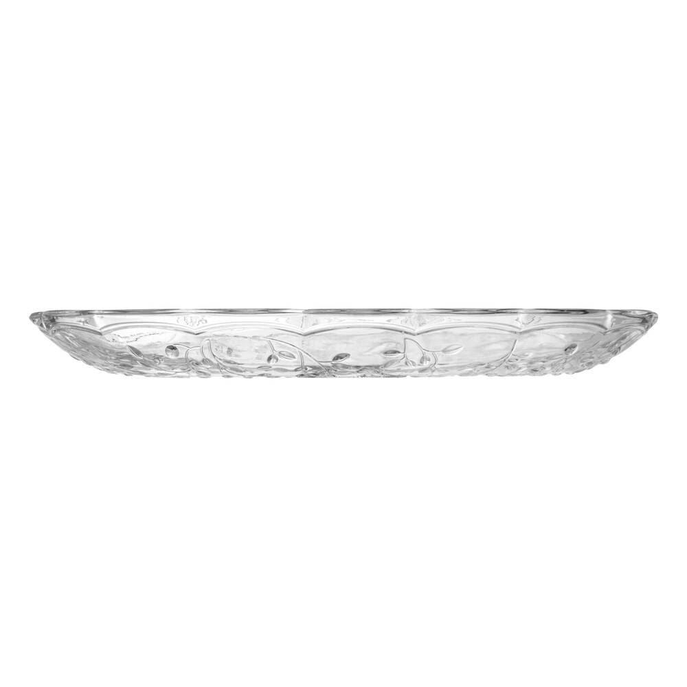 Travessa Retangular em Vidro New Butterfly Lyor 31Cm - Transparente