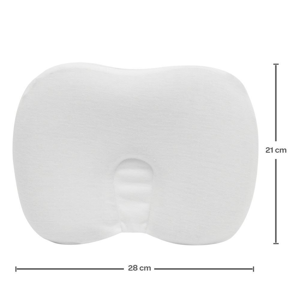 Travesseiro Anatômico Viscoelástico Hipoalérgico Buba 28Cm - BRANCO