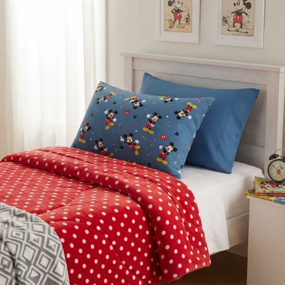 Travesseiro Infantil 100% Poliéster Disney Hedrons - Mickey Dance