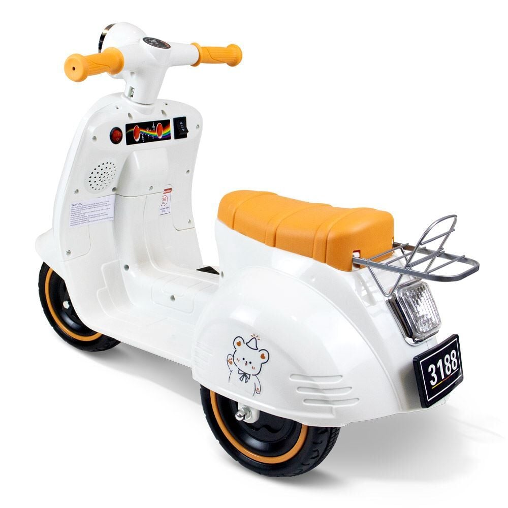 Triciclo Elétrico Avespa 6V com Som e Luz Branca
