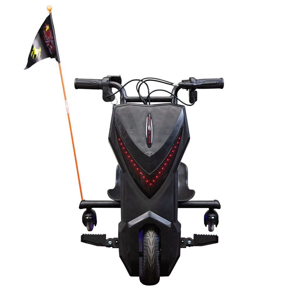 Triciclo Elétrico Drift 3 Velocidades 350W Bateria 36V Lítio - Preto