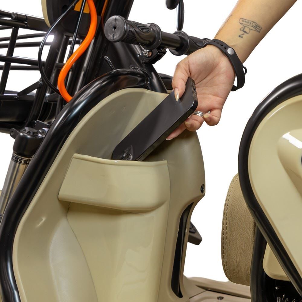 Triciclo Elétrico Wehawk Mult 3 Wx-T03 800W 48V 20Ah - Cappuccino