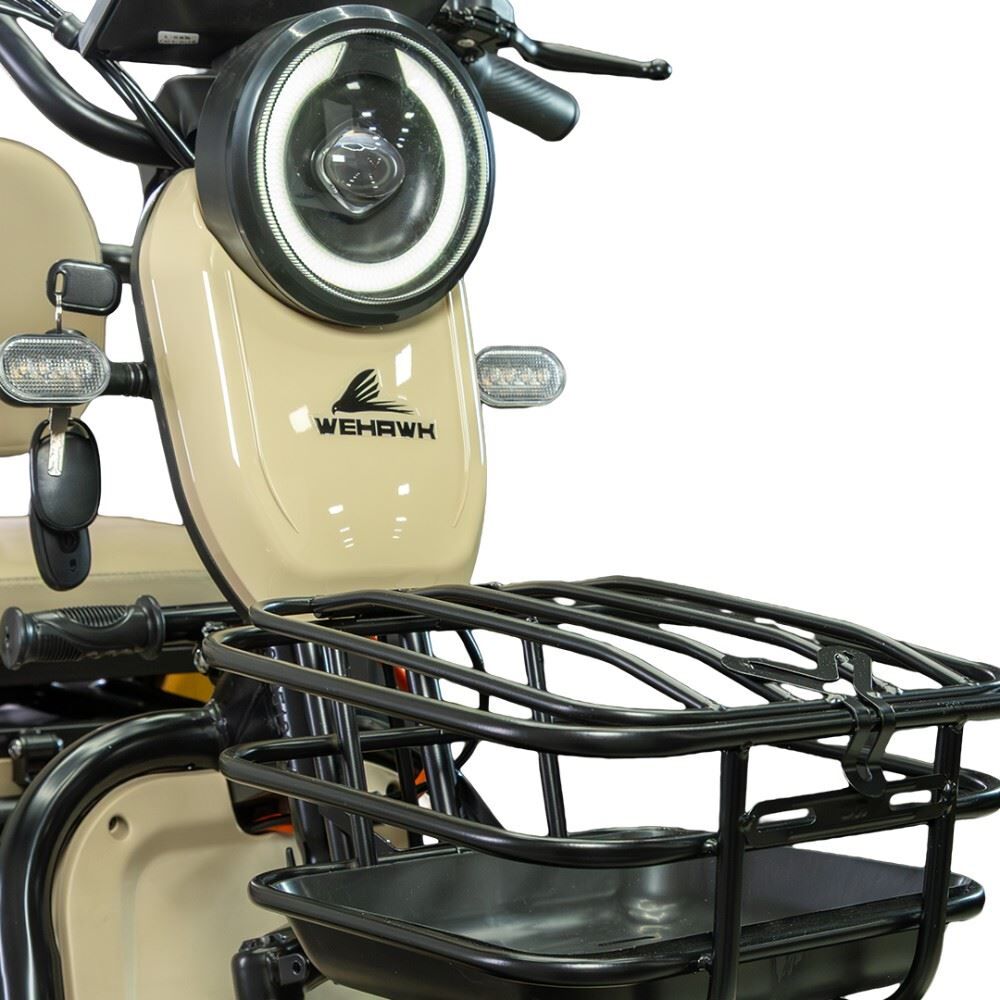 Triciclo Elétrico Wehawk Mult 3 Wx-T03 800W 48V 20Ah - Cappuccino